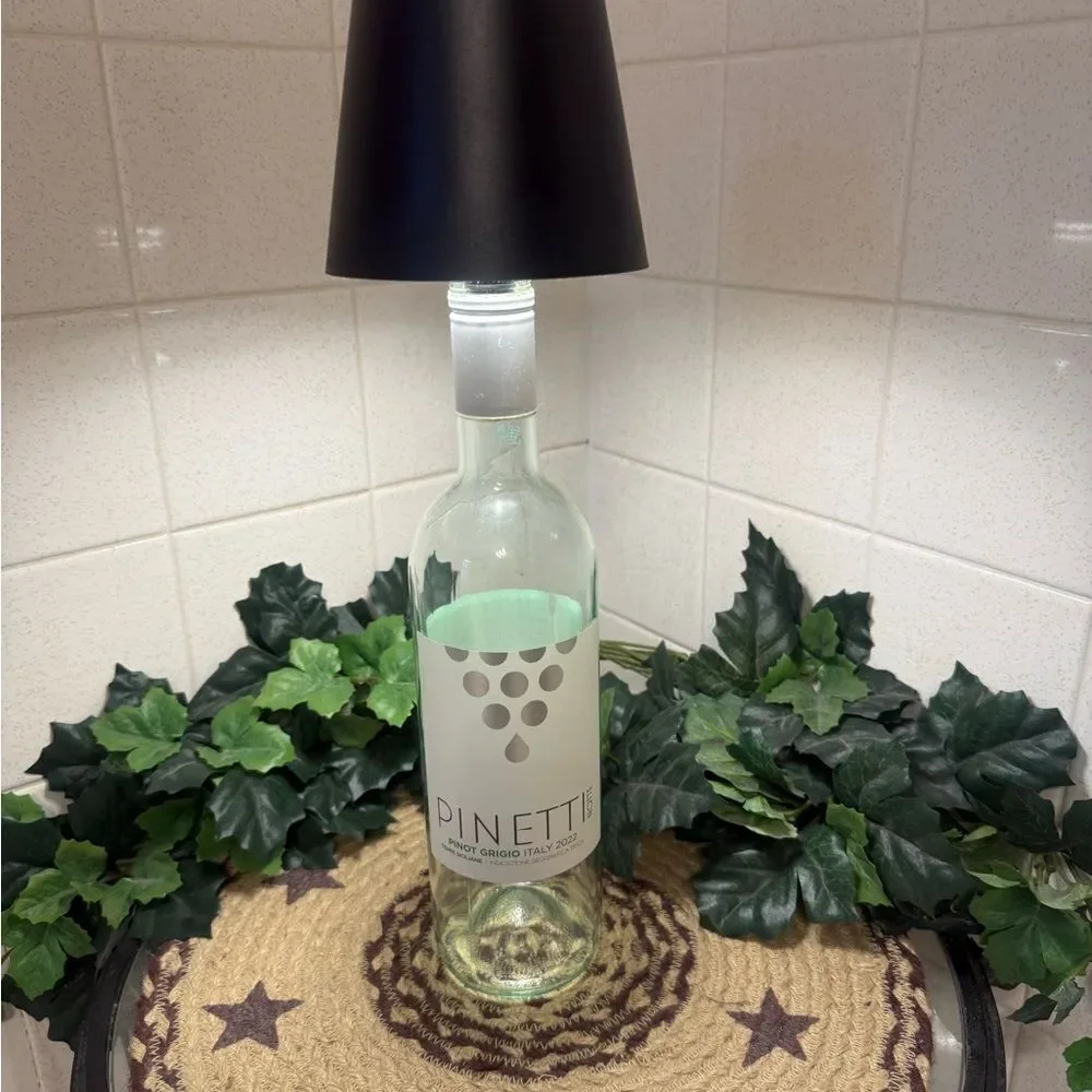 Wine Bottle Lamp Rechargeable Shade USB Touch On Off Ambient Light Bar Den